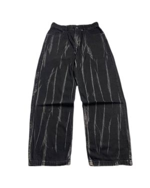 Japanese brand Vintage Streetwear Jeans Pria white black