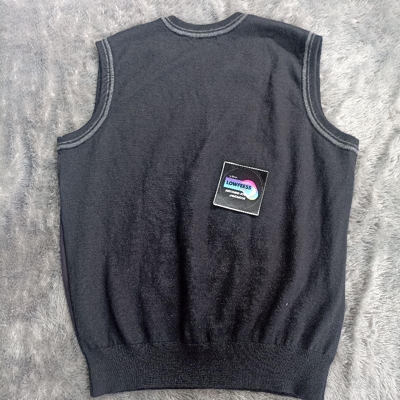 Minimalist Casual Vest Pria black, foto 3