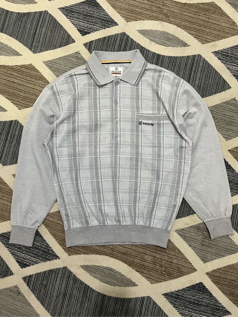 Casual Polo shirt Pria multicolor gray, foto 2