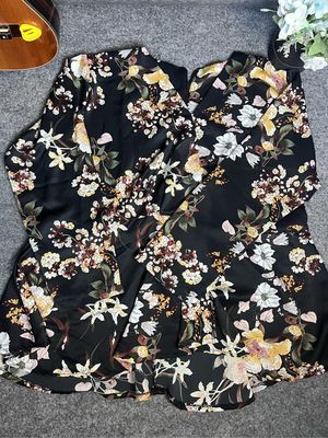Casual Blouse Wanita black gray