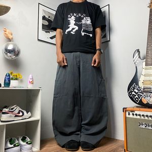 Vintage Y2K Casual pants Pria gray