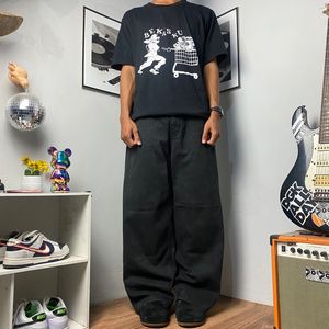 Vintage Y2K Jeans Pria black