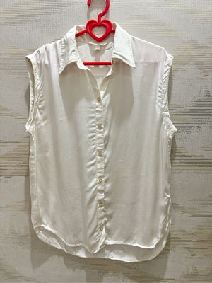 H&M Casual T-shirt Wanita white