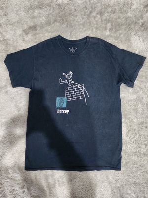 Vintage Grunge T-shirt Pria navy