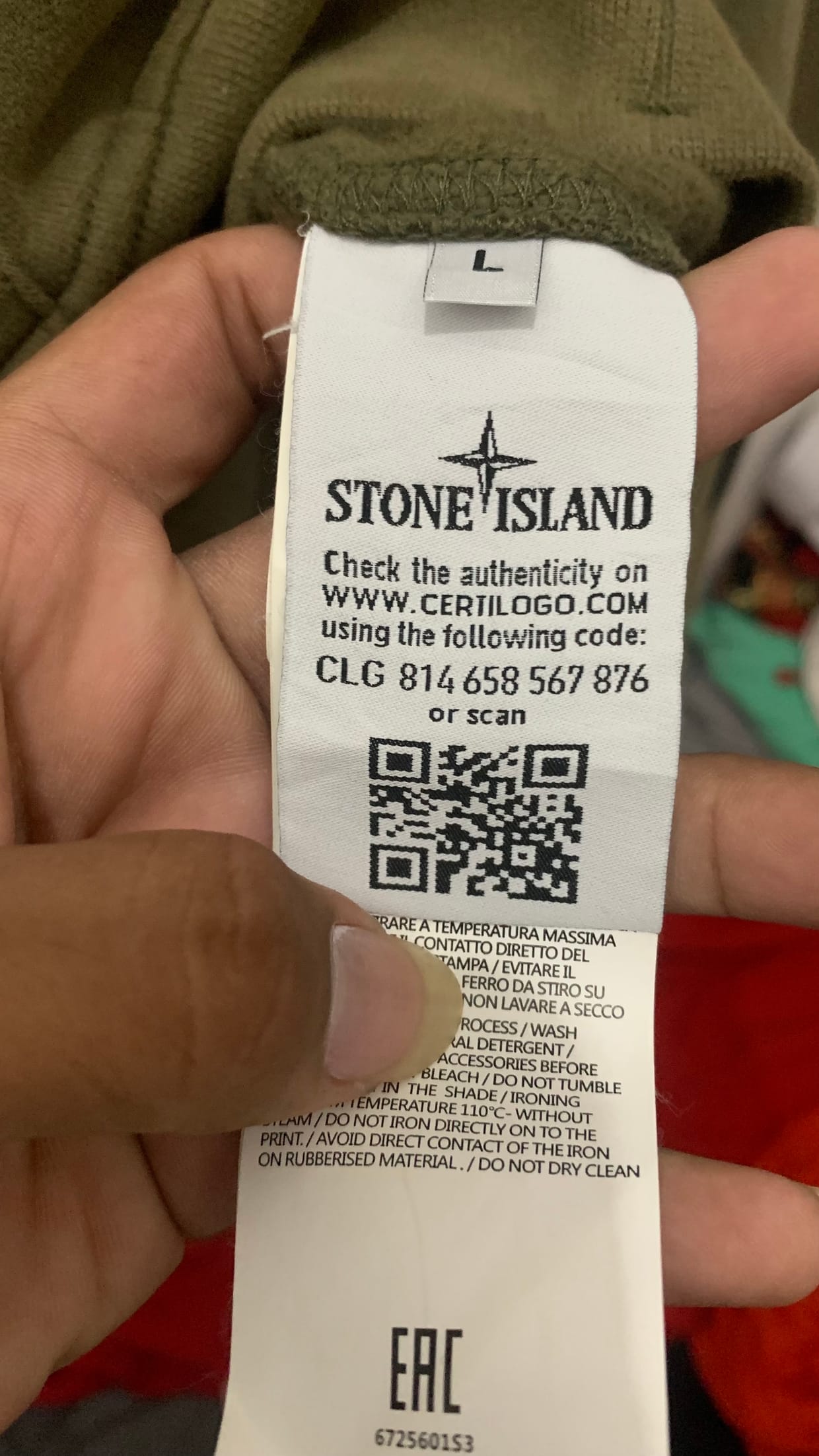 Stone Island Casual Pea coat Pria gray, foto 6