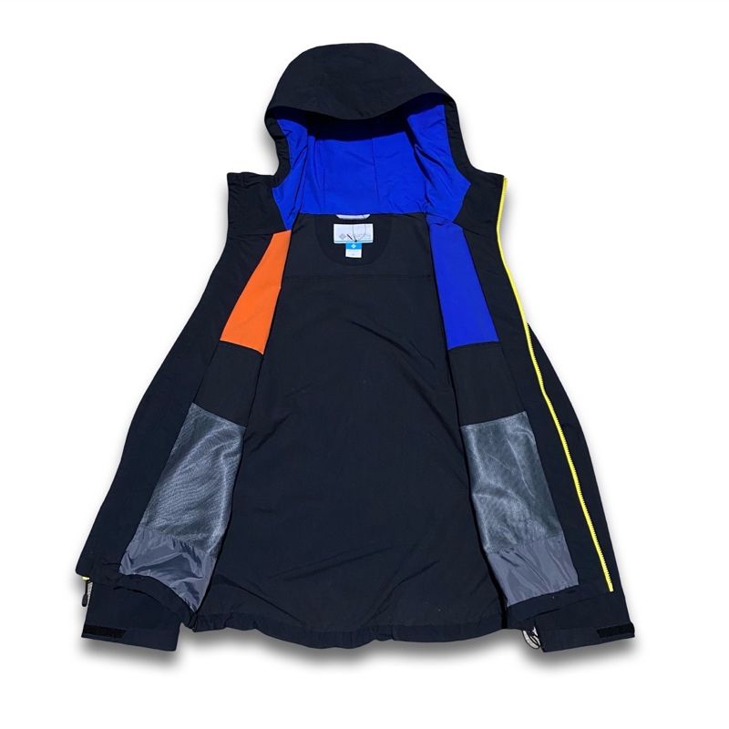 Columbia Gorpcore Windbreaker Pria black orange, foto 6