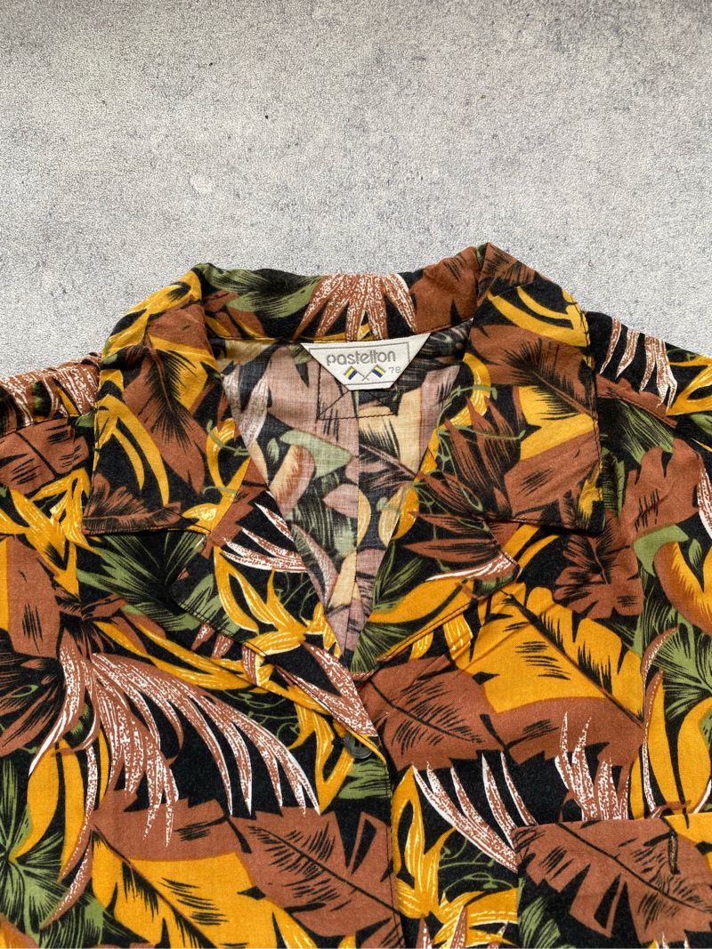 Futurist Batik T-shirt Pria orange, foto 3