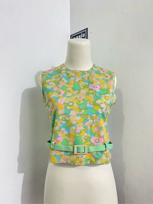 Lolita Coquette Crop top Wanita multicolor