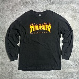 Thrasher Streetwear T-shirt Pria black