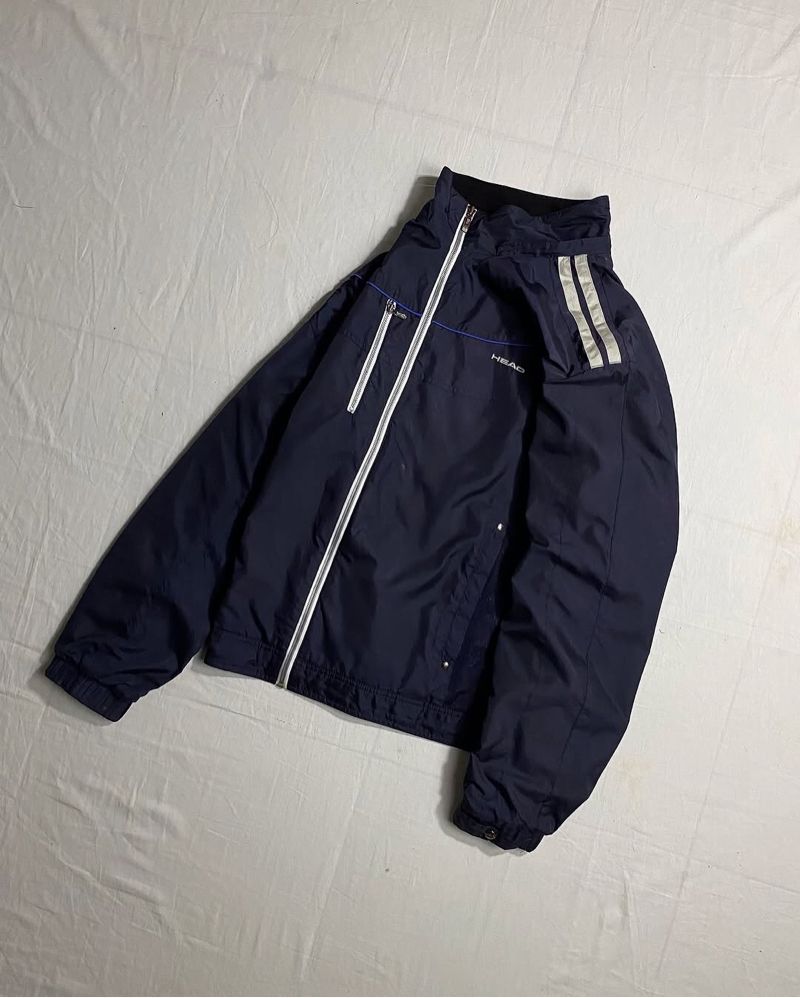 Head Vintage Biker Track jacket Pria navy, foto 5