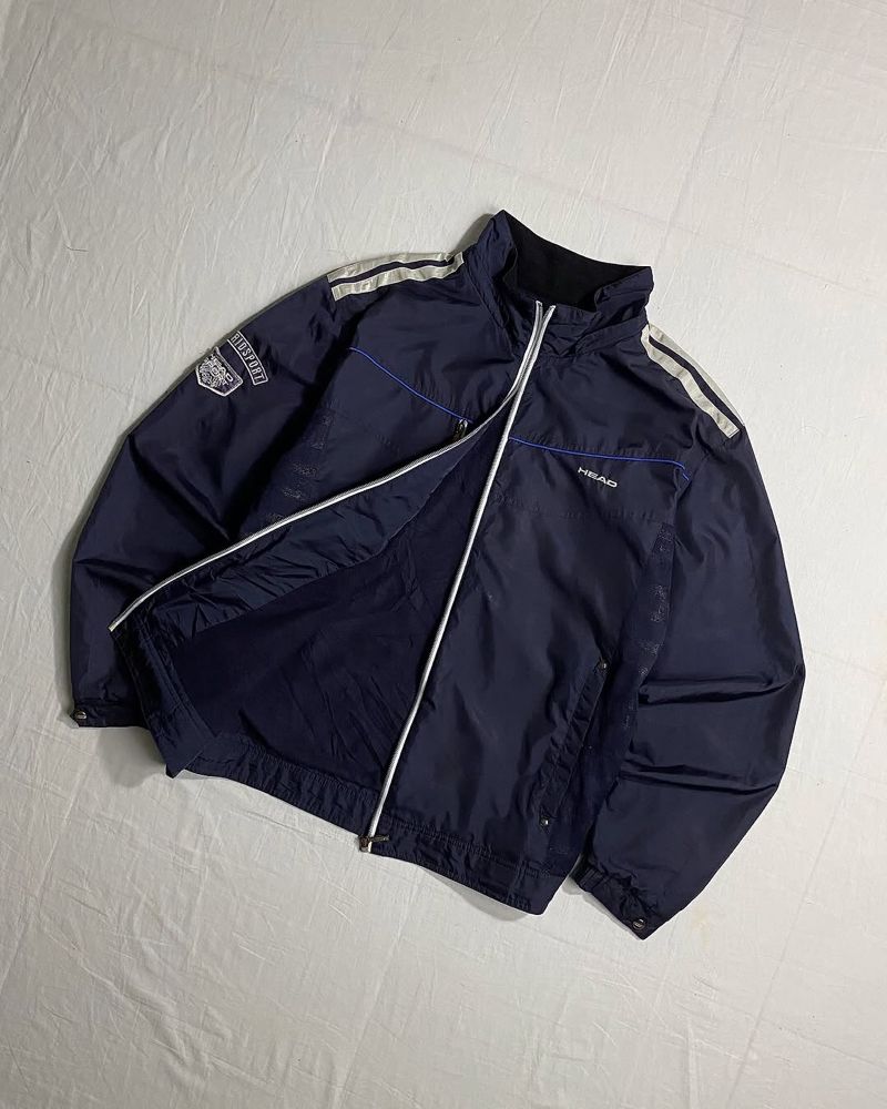 Head Vintage Biker Track jacket Pria navy, foto 2
