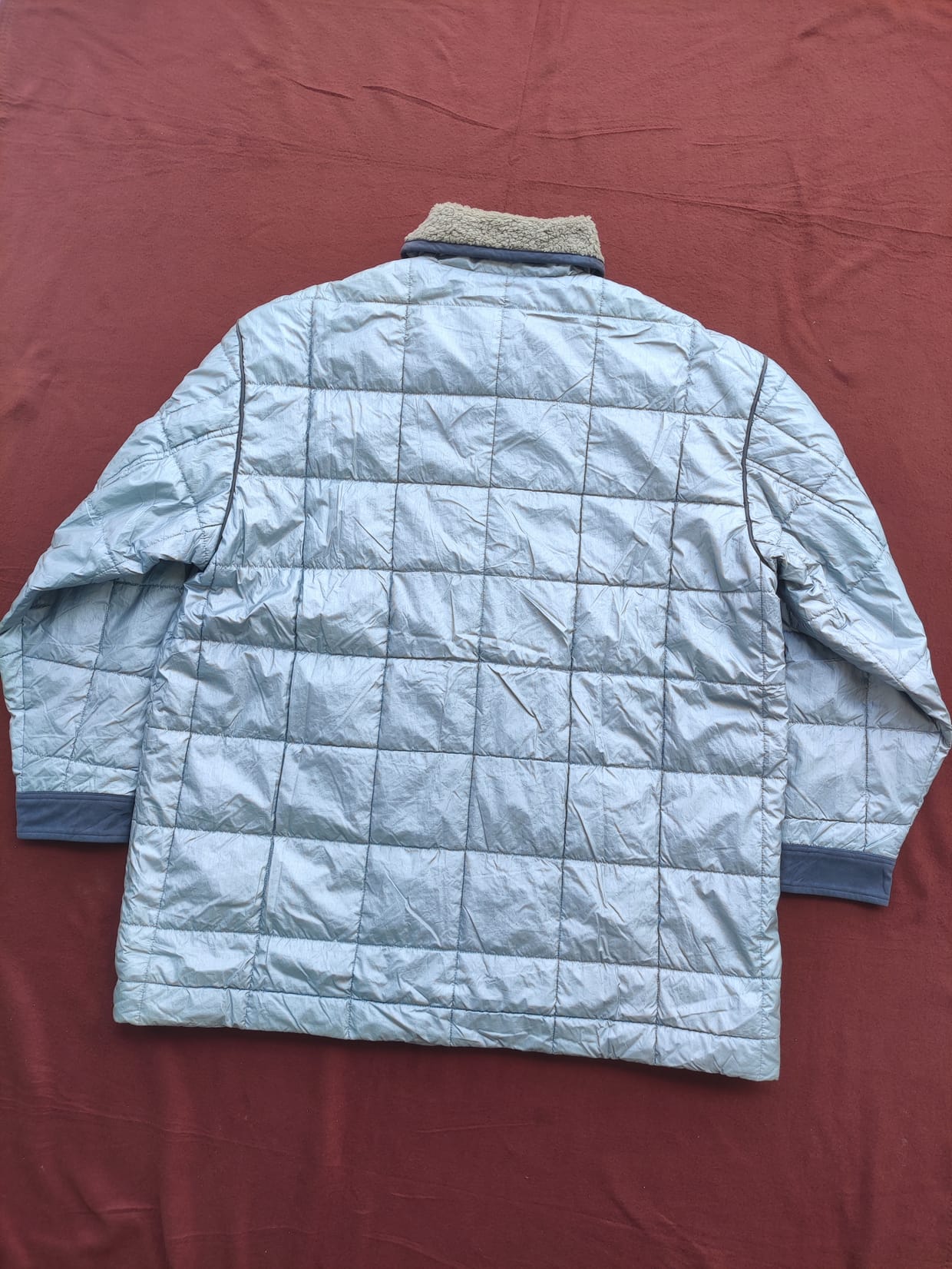 Kenzo Y2K Luxury Puffer jacket Pria silver, foto 6