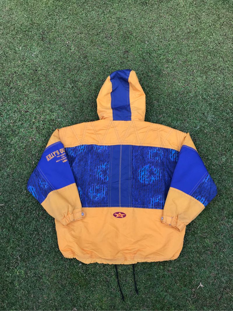 Skater Bomber jacket Pria blue yellow, foto 3