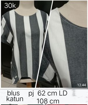 Casual Blouse Wanita gray