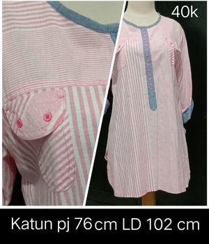Casual Blouse Wanita pink