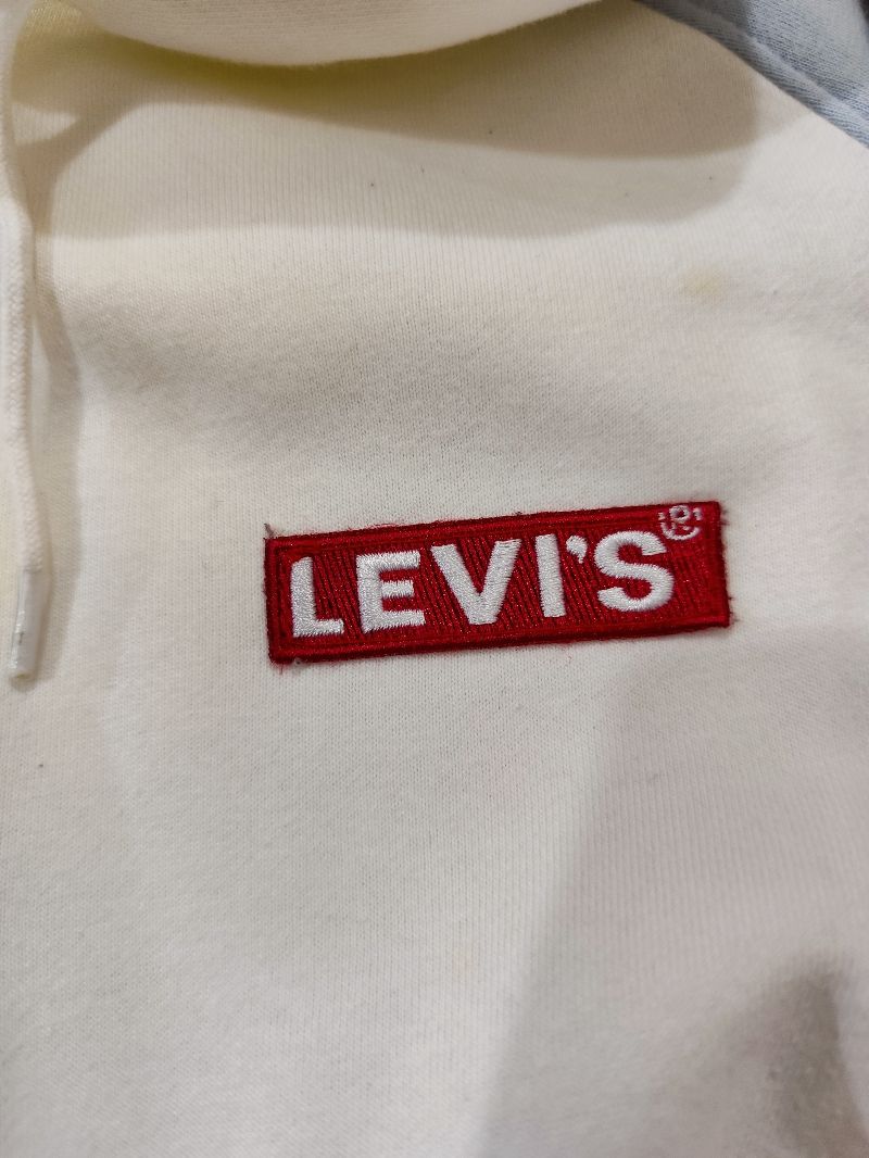 Levi's Casual Hoody Pria white yellow, foto 4