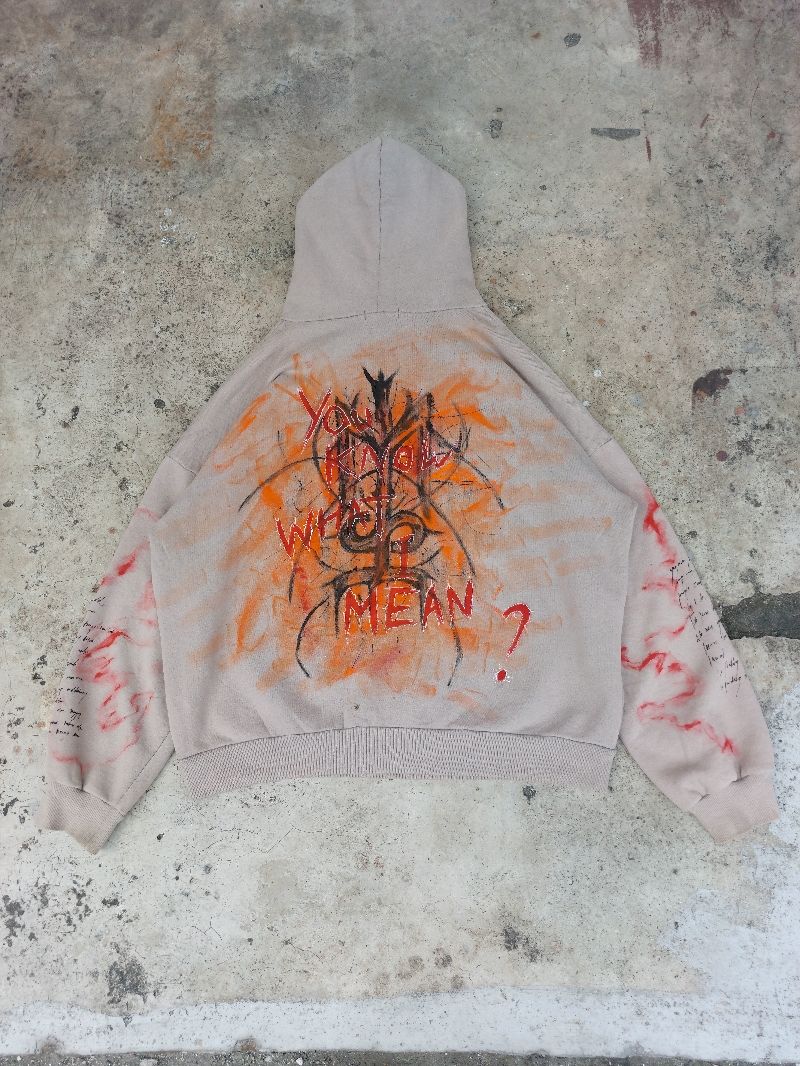 Goth Reworked Fleece Pria tan, foto 5