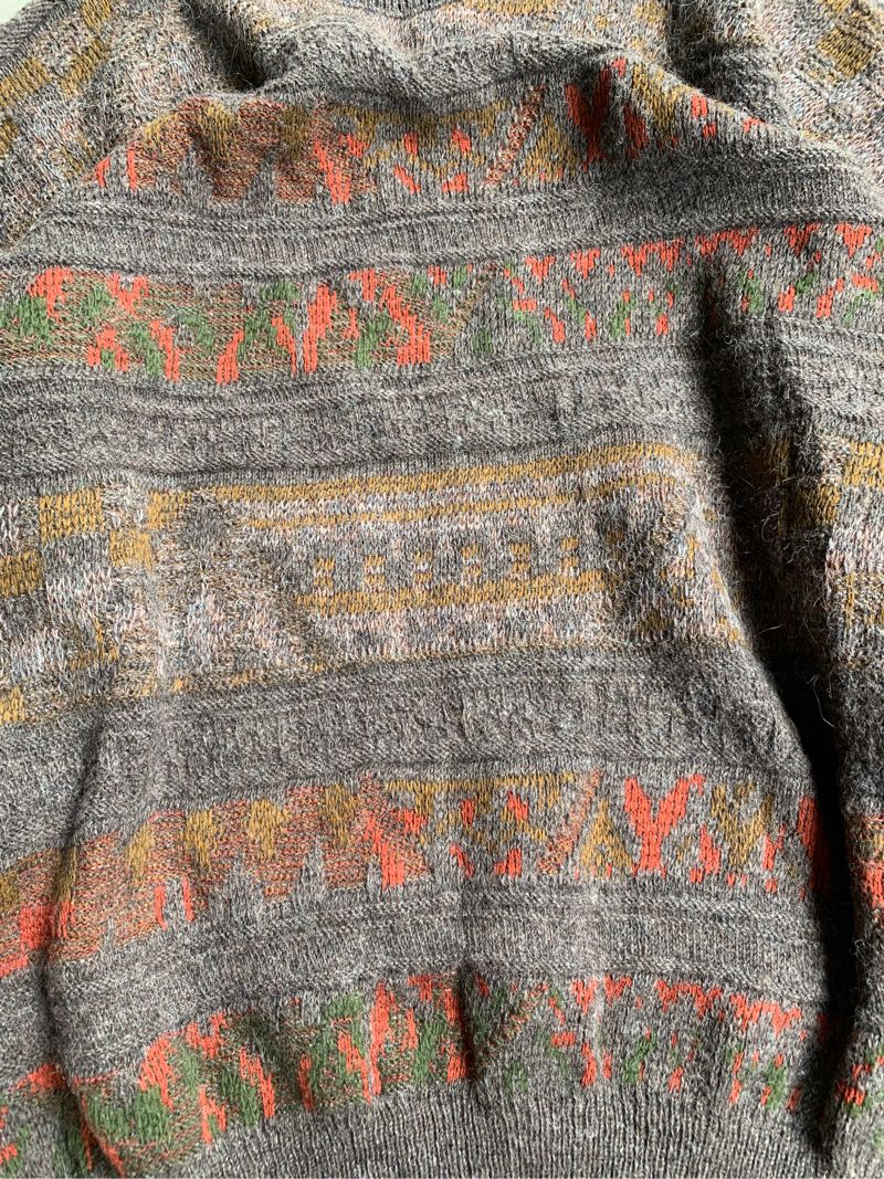 Vintage Y2K Sweater Pria tan, foto 4