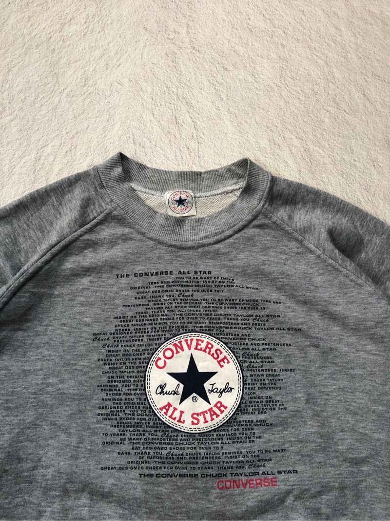 Converse Vintage Y2K Sweatshirt Pria gray, foto 2