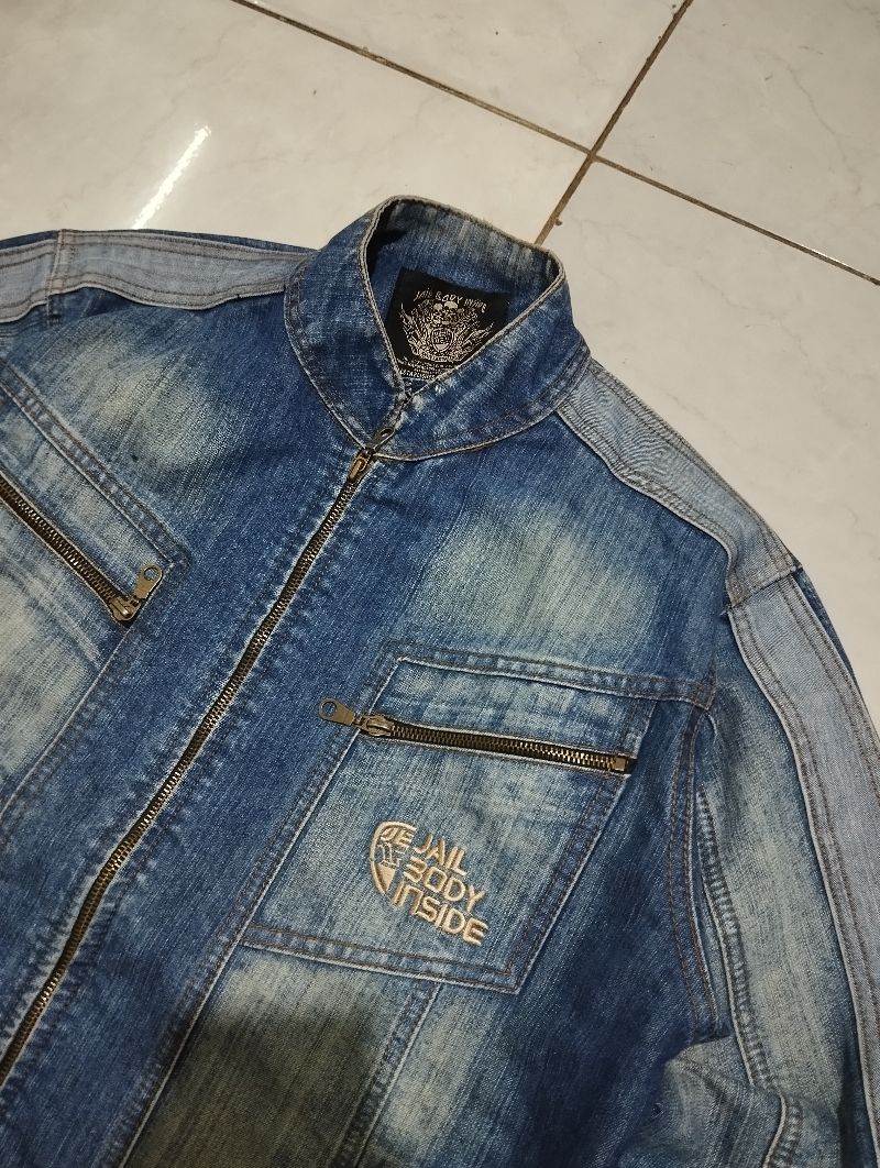 Vintage Denim jacket Pria navy blue, foto 3
