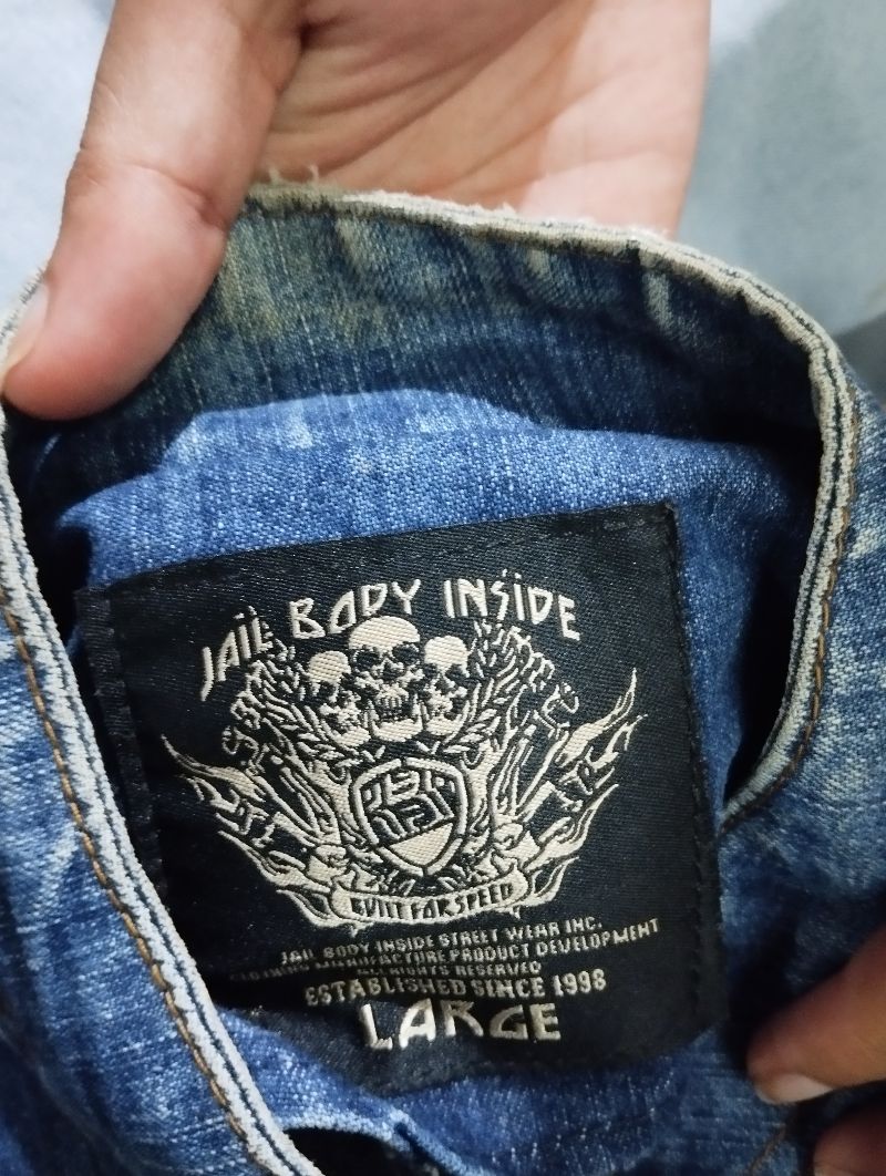 Vintage Denim jacket Pria navy blue, foto 2