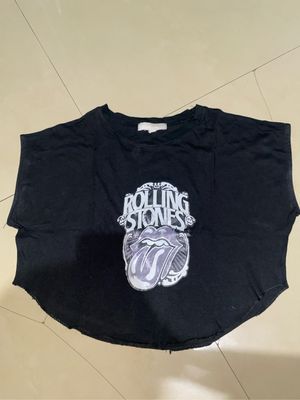 Y2K Crop top Wanita black