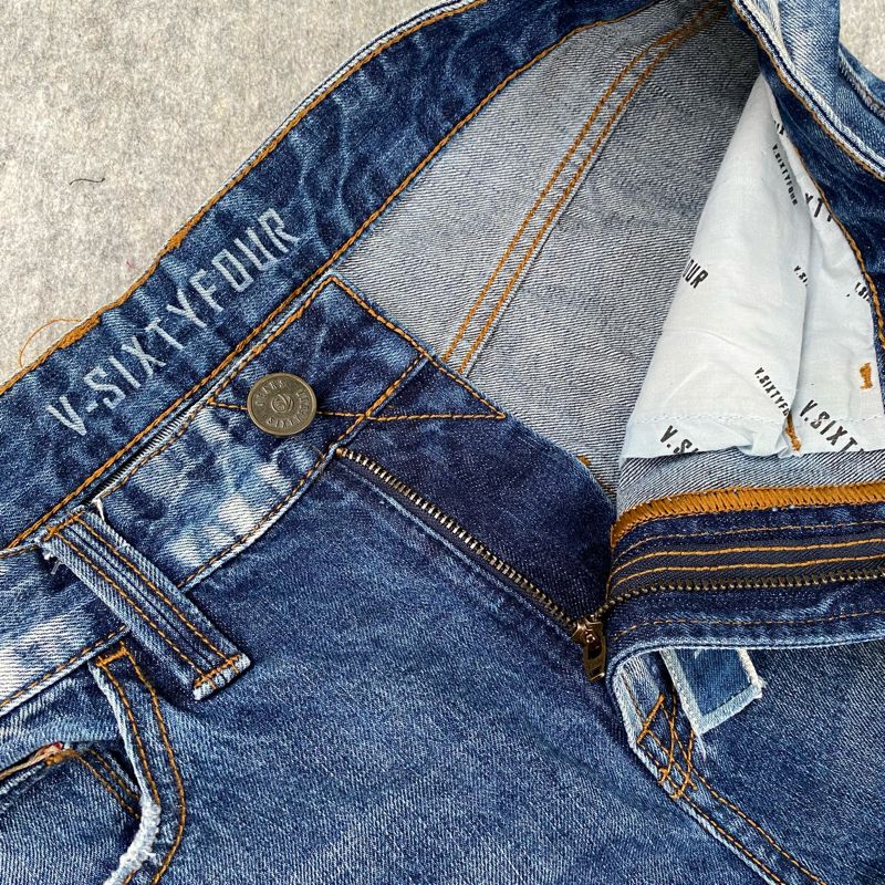 Biker Casual Jeans Pria blue, foto 5
