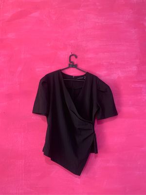 Coquette Blouse Wanita black