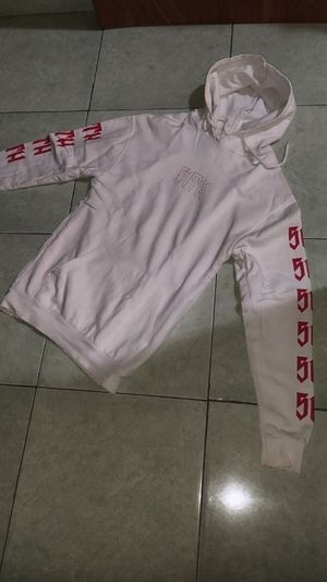 H&M Y2K Fleece Pria white red