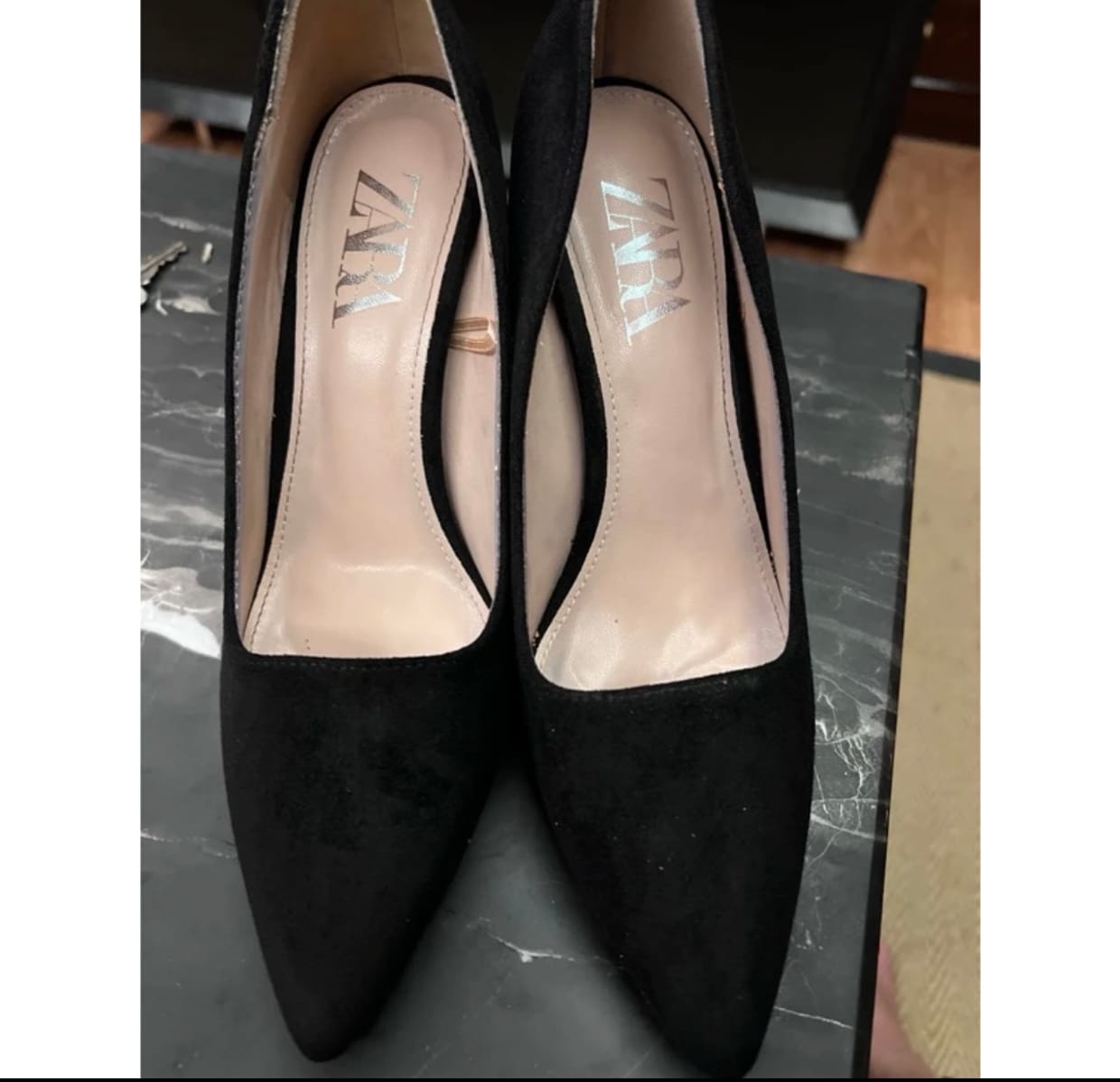 ZARA Luxury Casual Heels Wanita black