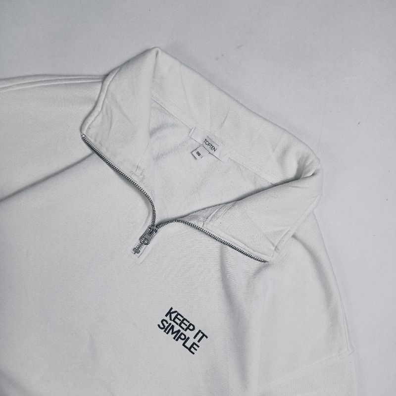 Top Ten Indie Sweater Pria white, foto 2