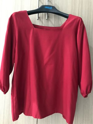 Casual Blouse Wanita red