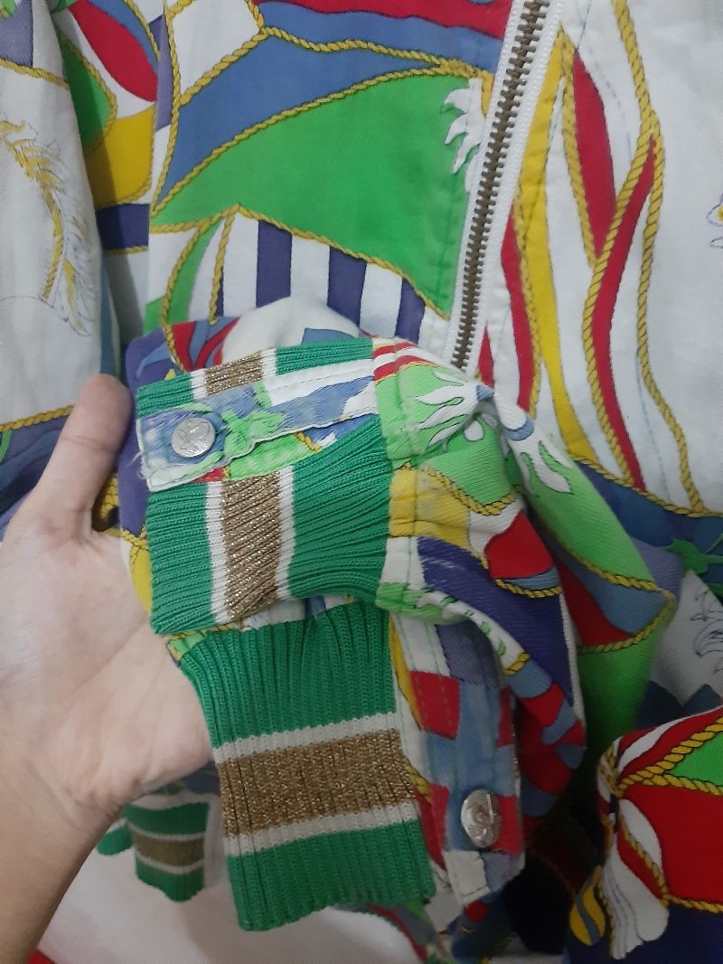 Vintage Y2K Track jacket Pria green yellow, foto 3