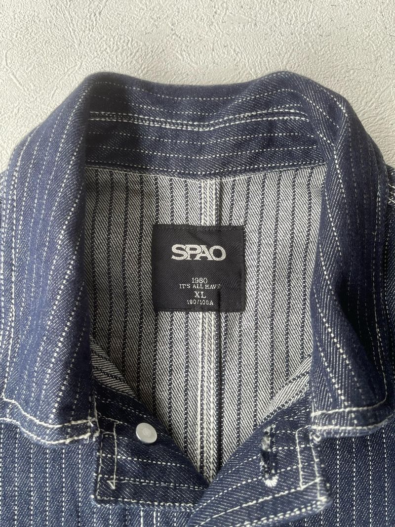 Spao Casual Denim jacket Pria navy, foto 3