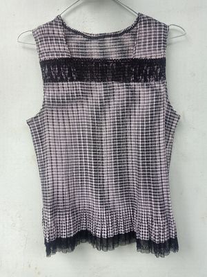 Streetwear Y2K Vest Wanita white black