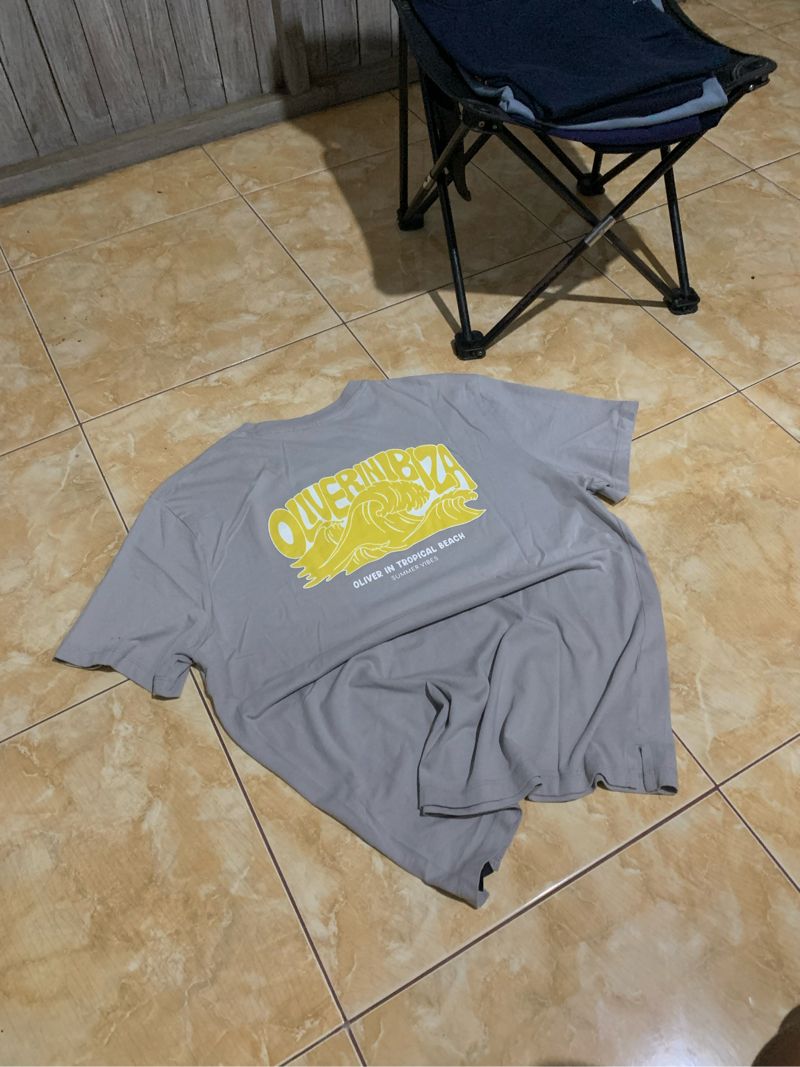 Casual T-shirt Pria gray, foto 4