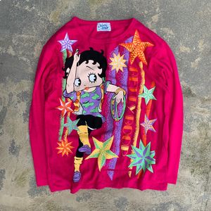 Betty Boop Vintage Y2K T-shirt Unisex pink 💥NEGO? BISA✔️