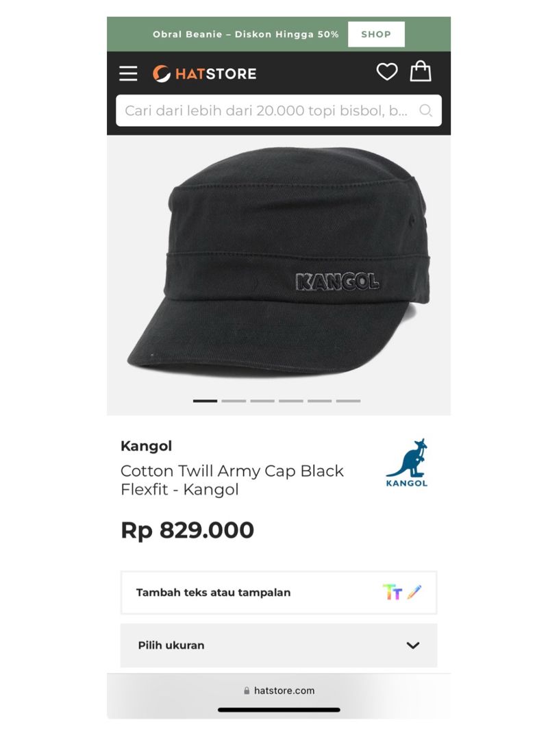 Kangol Y2K Luxury Hat Pria black, foto 3