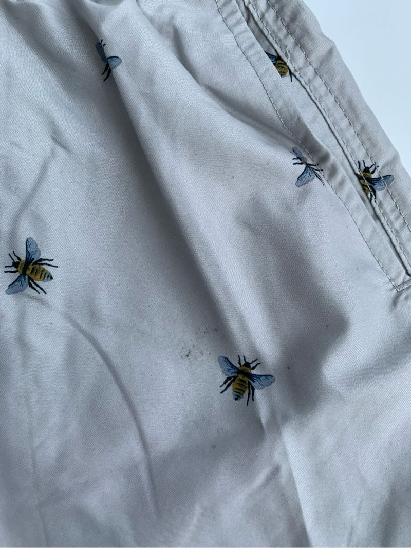 H&M Casual Short Pria cream, foto 5