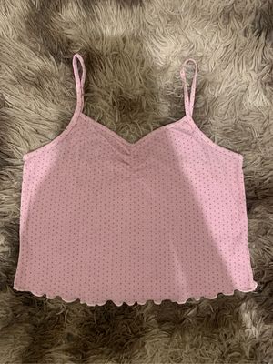 COLORBOX Coquette Casual Crop top Wanita pink
