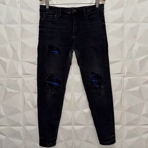 Stradivarius Biker Jeans Pria black