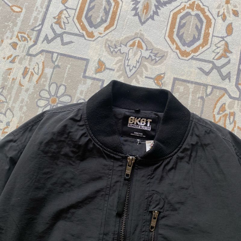 BKBT Casual Bomber jacket Pria black, foto 2