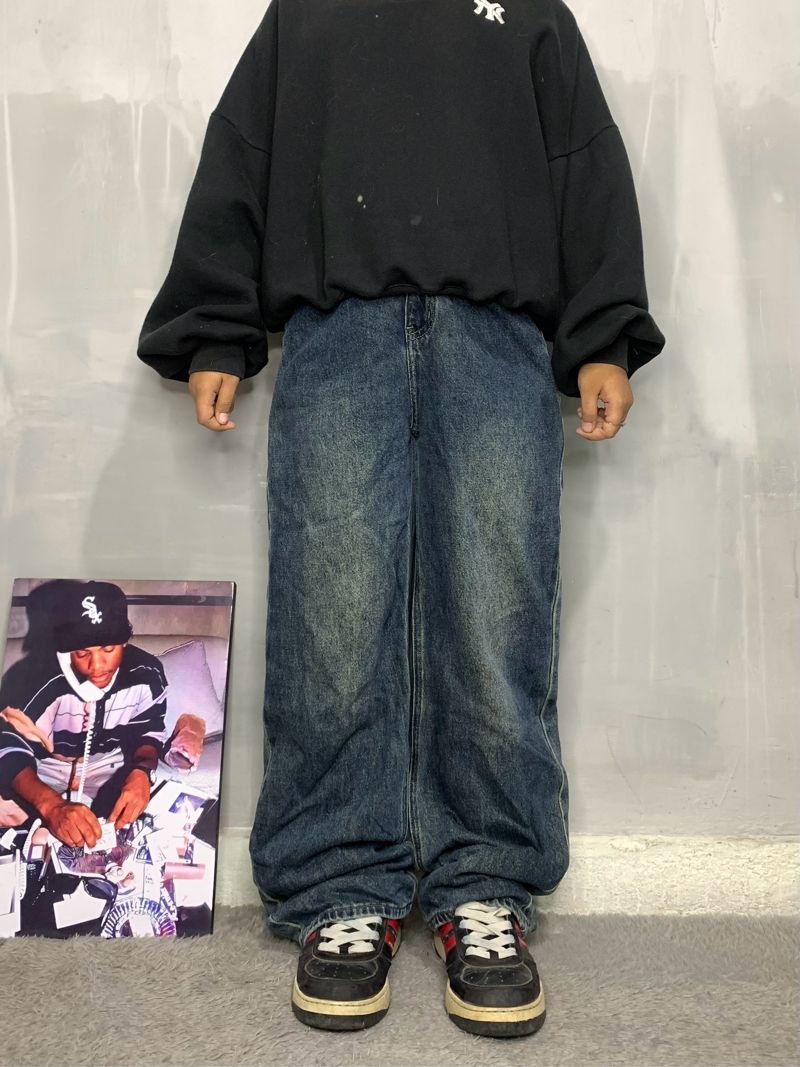 Y2K Jeans Pria navy, foto 2