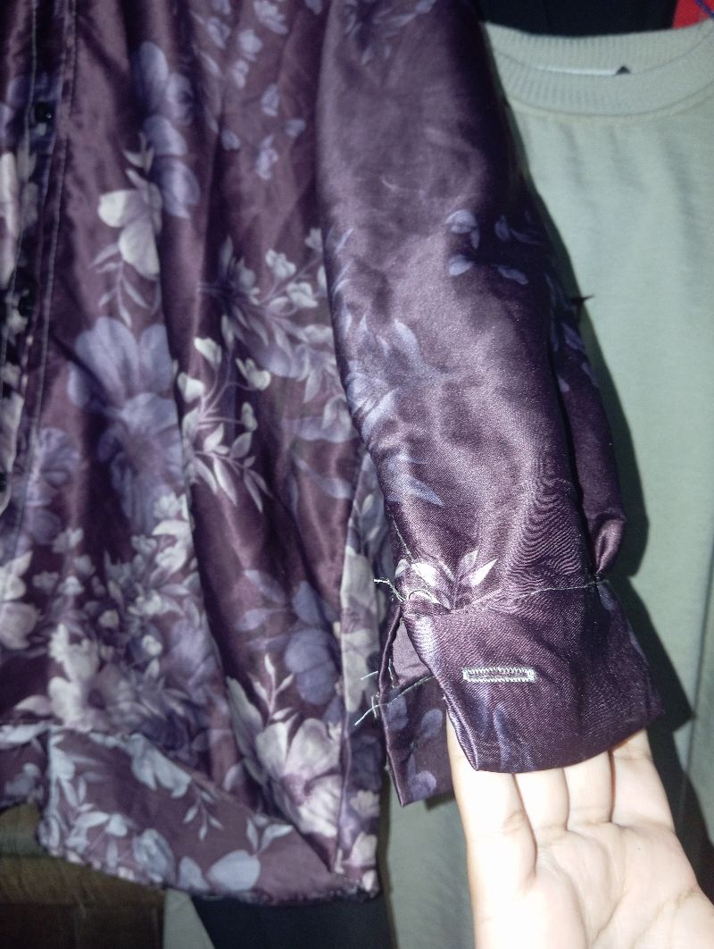 Y2K Blouse Wanita burgundy, foto 3