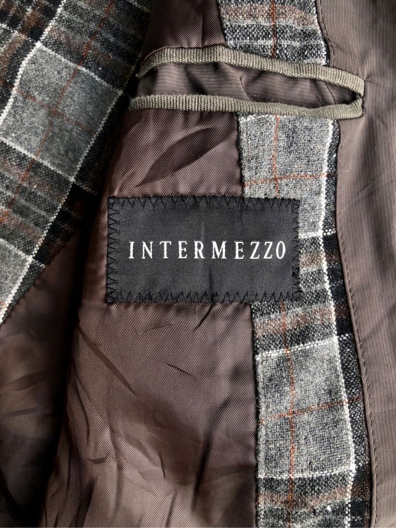 Intermezo Vintage Harrington jacket Pria brown black, foto 5
