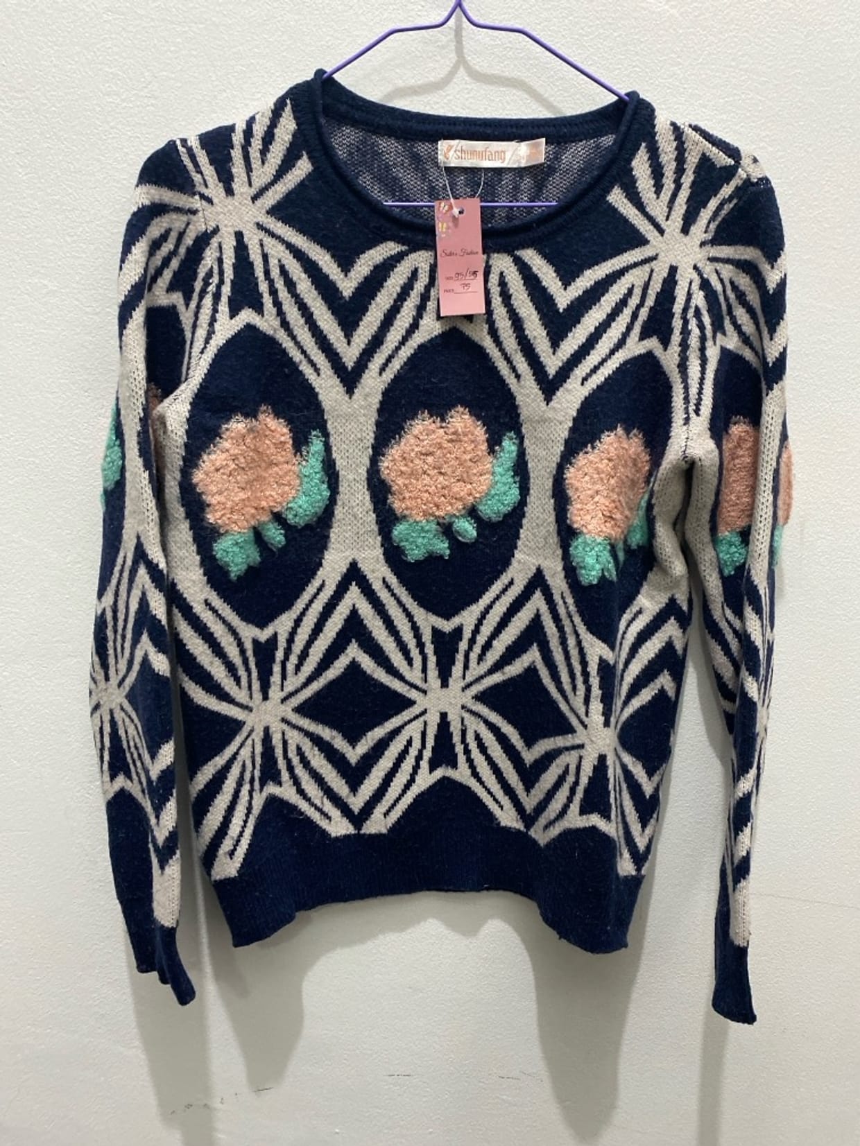 Casual Sweater Wanita navy