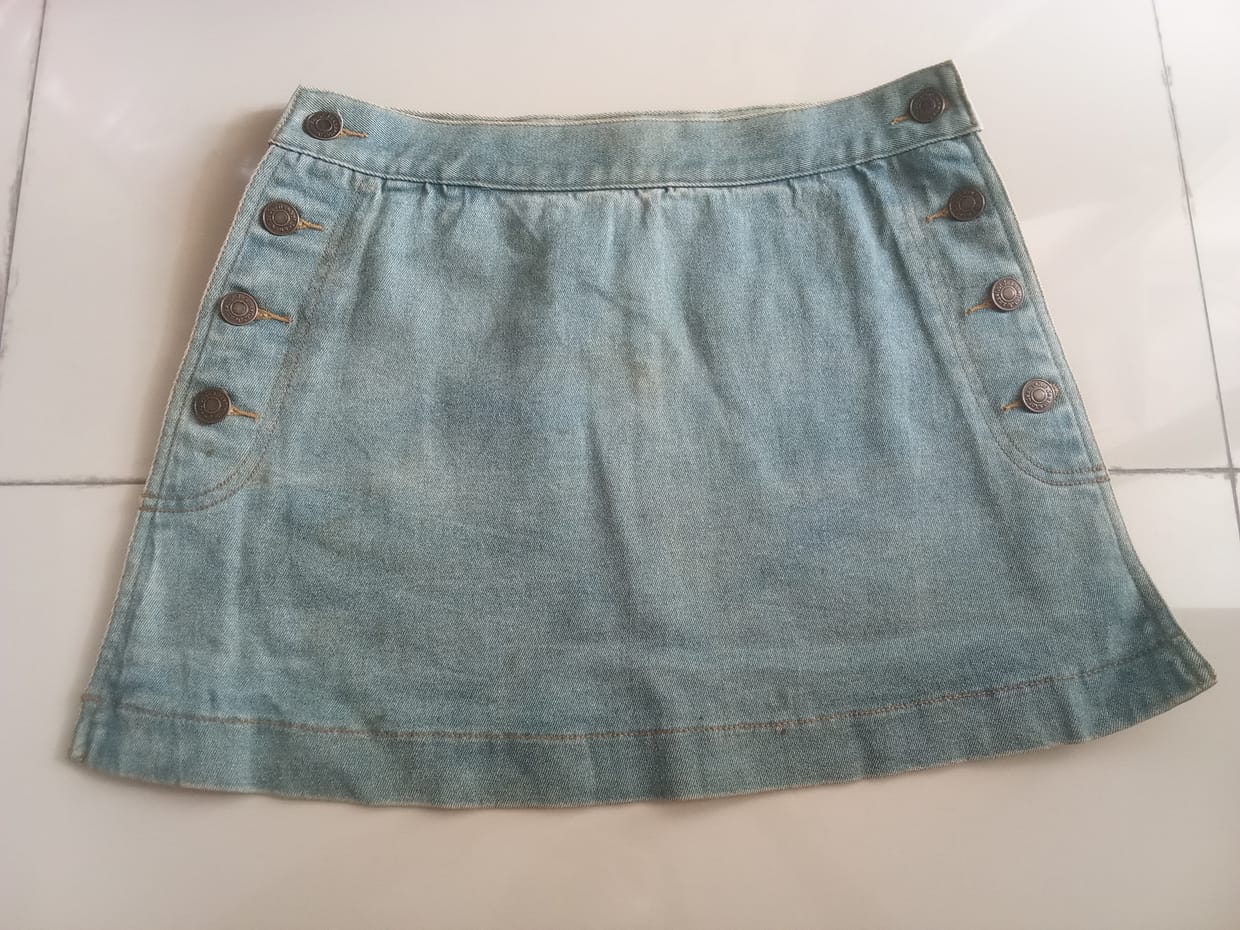 Casual Skirt Wanita blue