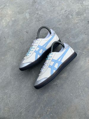 Onitsuka Tiger Streetwear Casual Sneakers Wanita white blue