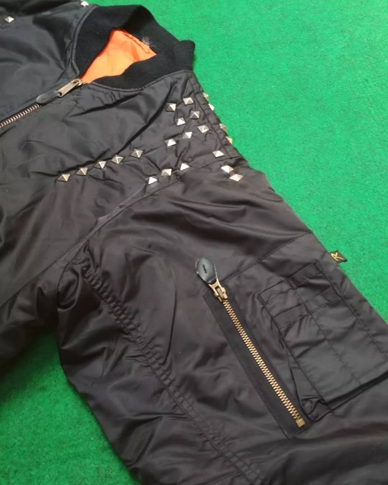 Casual Reworked Bomber jacket Pria black, foto 4