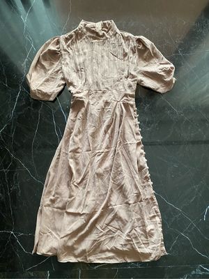 Casual Casual dress Wanita tan